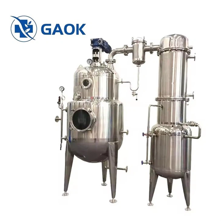 Single Vacuum Concentration Evaporation